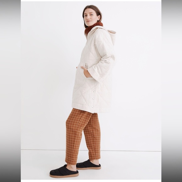 NWT Madewell Quilted Hoodie Popover Jacket Small - Picture 12 of 16